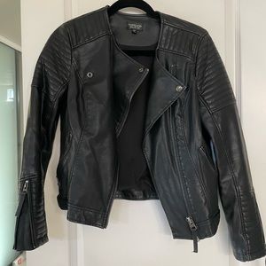 Topshop Faux Leather Jacket